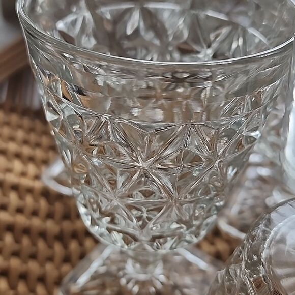 Vintage Set Of 10 Discontinued Imperial Mt. Vernon Water Goblets Square Base - Picture 12 of 12